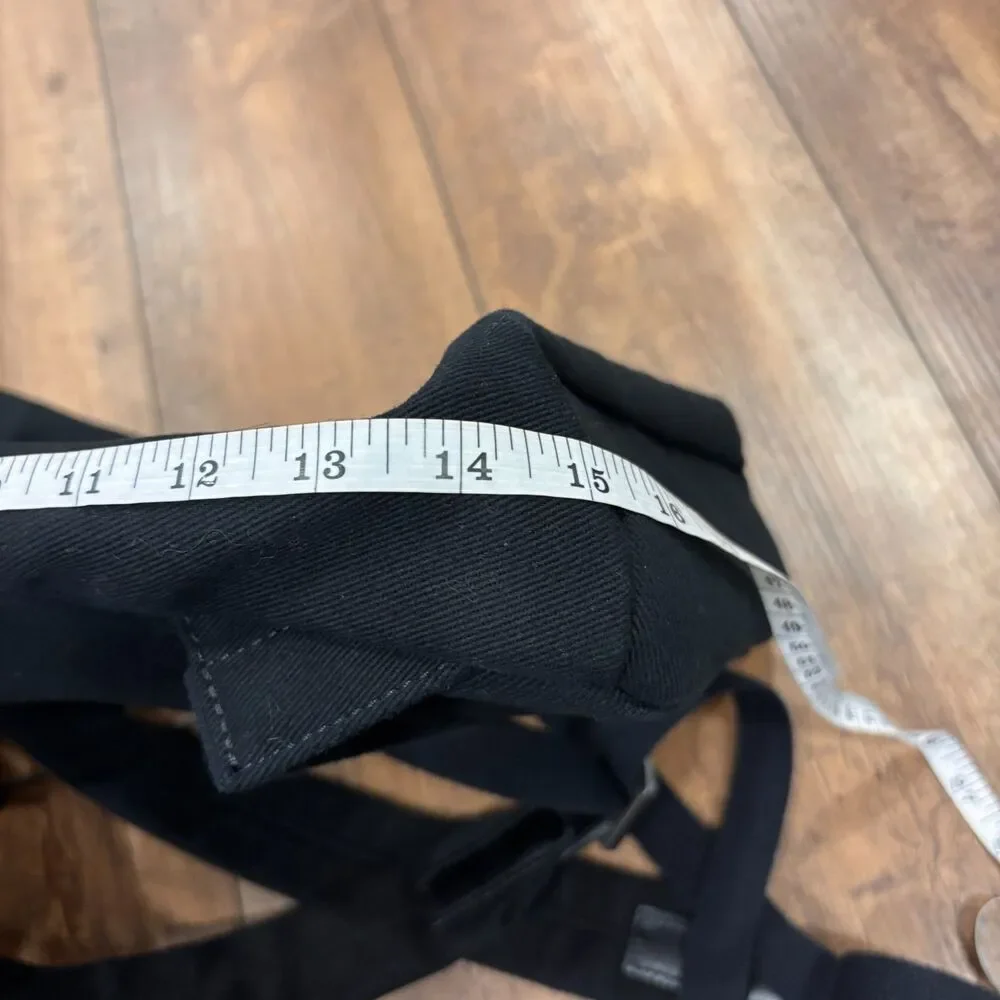 Everlane Modern Twill Snap Backpack Women Black Canvas Medium Minimalist